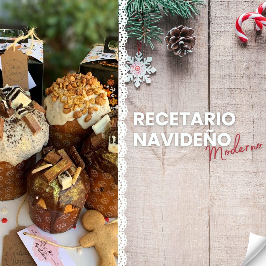 Recetario Navideño Moderno Con Video Pipasteleria 6160